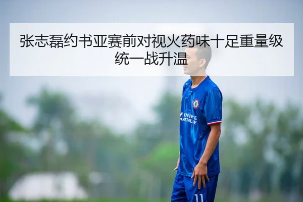 张志磊约书亚赛前对视火药味十足重量级统一战升温