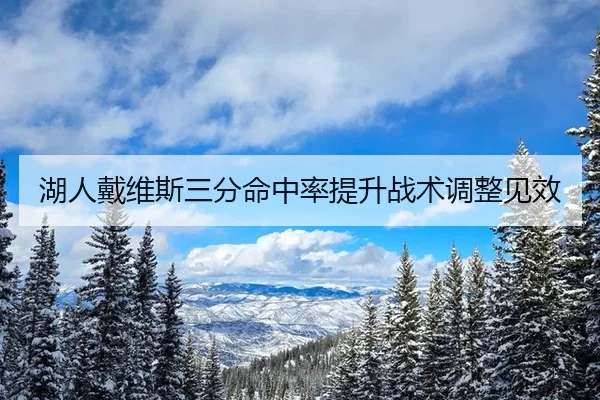 湖人戴维斯三分命中率提升战术调整见效